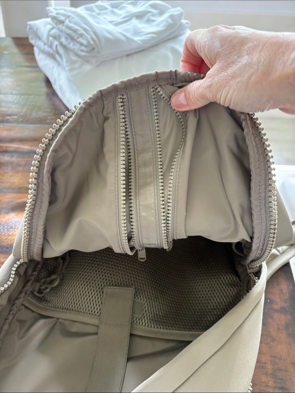 Dagne Dover Backpack in Taupe Neutral - Picture 11 of 14